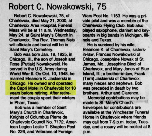 Capri Motel - May 23 2000 Former Owner Passes Away (newer photo)